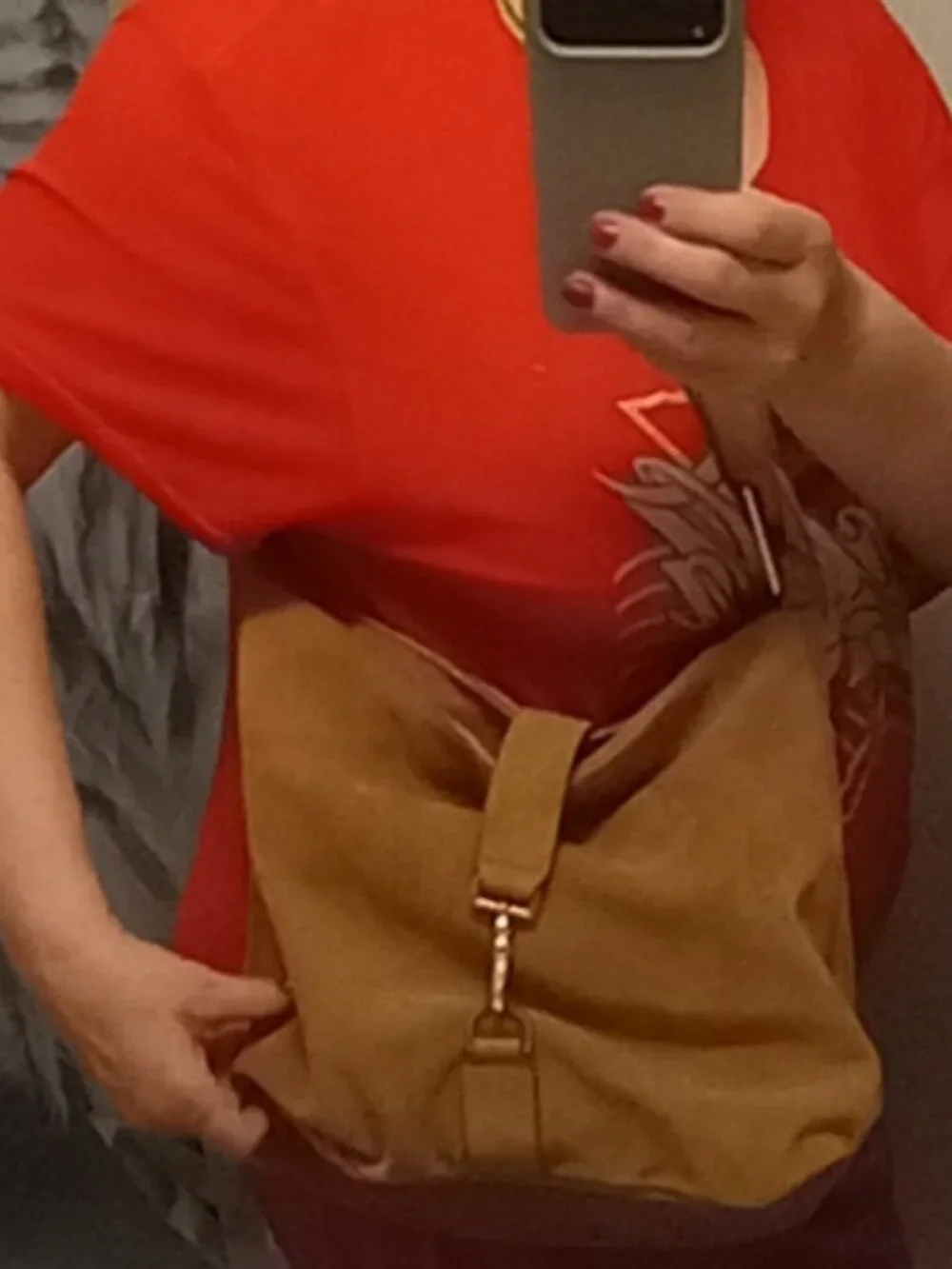 India Hicks Genuine Suede Hobo Bag